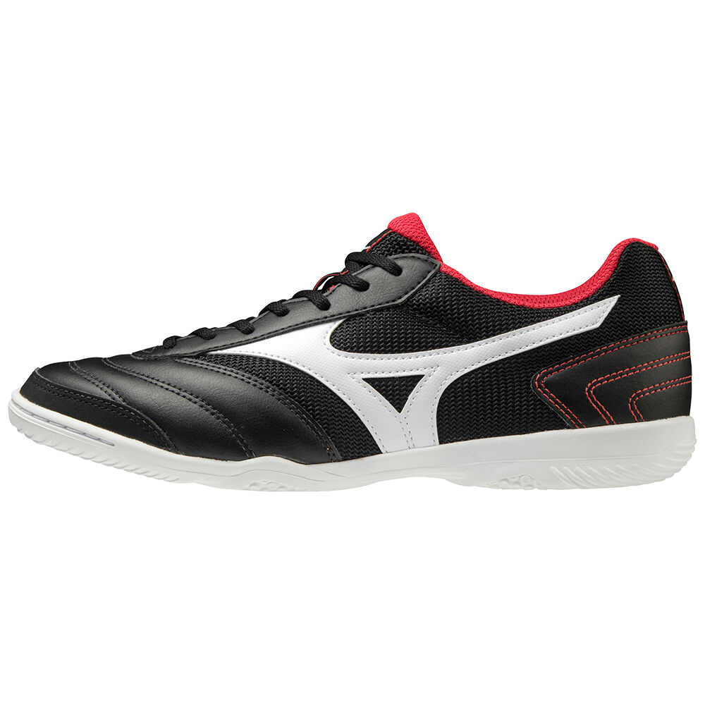 Zapatos De Futbol Mizuno MRL Sala Club IN Para Hombre Negros/Plateados/Rojos 6102385-ZI